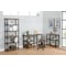 Alaterre Furniture Pomona 70"H 5-Shelf Metal and Solid Wood Bookcase AMBA0820 - alternate 5